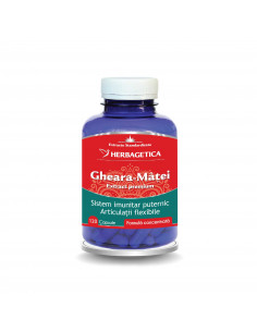 Gheara matei extract standardizat, 120 capsule, Herbagetica