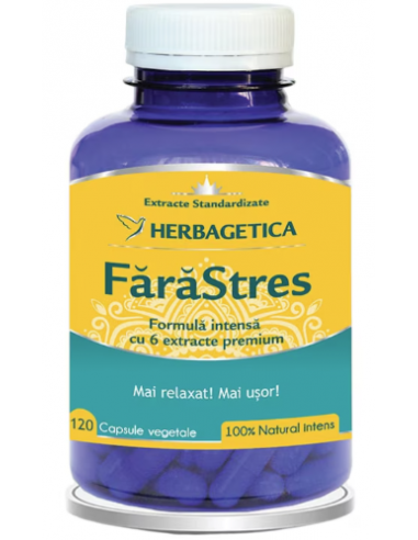 Fara Stres, 120 capsule, Herbagetica
