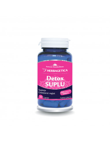 Detox suplu, 30 capsule, Herbagetica