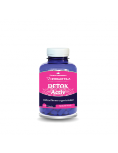 Detox activ, 120 capsule, Herbagetica