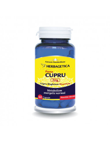 Cupru forte, 60 capsule, Herbagetica