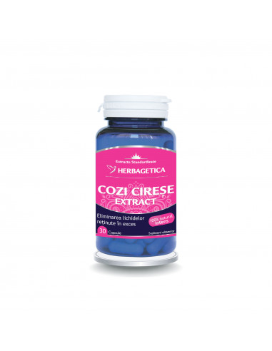 Cozi de cirese cu extract, 30 capsule, Herbagetica