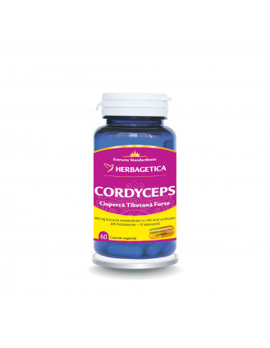 Cordyceps ciuperca tibetana forte, 60 capsule,...