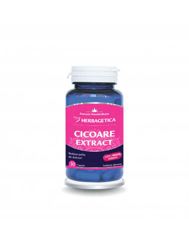 Cicoare cu extract, 30 capsule, Herbagetica