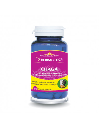 Chaga, 60 capsule, Herbagetica