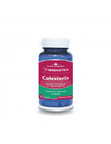 Colesterix, 30 capsule, Herbagetica