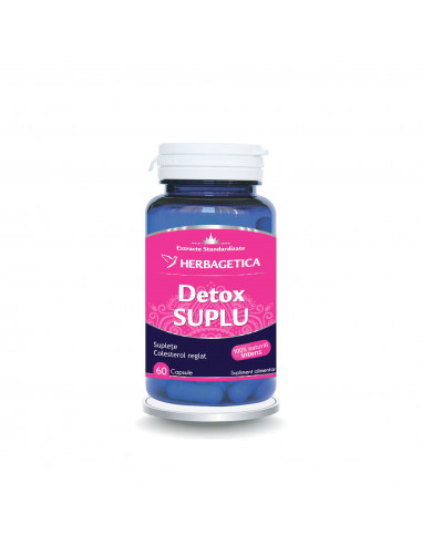 Detox suplu, 60 capsule, Herbagetica