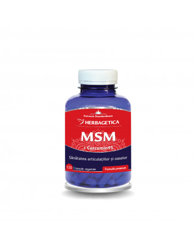 MSM + Curcumin 95, 120 capsule, Herbagetica