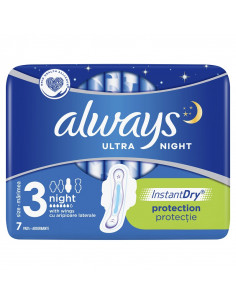 Absorbante Always Ultra Night, 7 buc