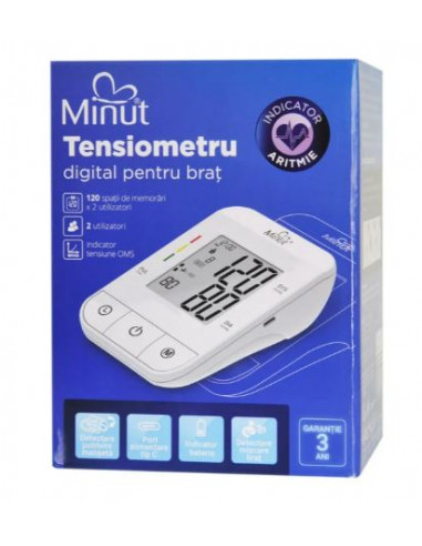 Tensiometru automat de braț Minut BP163A –...