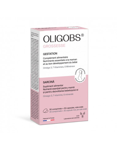 Oligobs Prenatal, 30 comprimate + 30 capsule,...