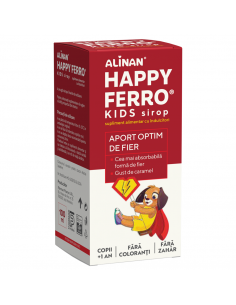 Alinan HappyFerro Kids sirop fara zahar, 100 ml, Fiterman