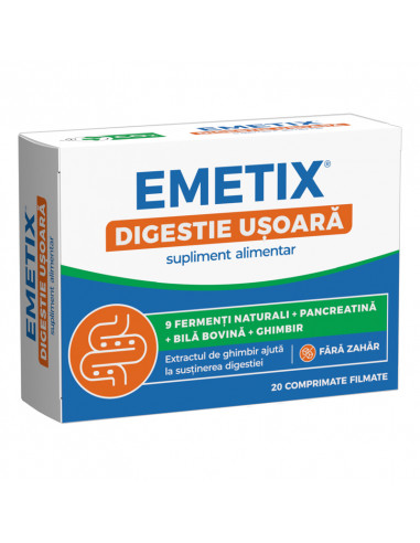 Emetix Digestie Usoara fara zahar, 20...