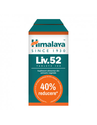 Liv 52 1+1, 100 comprimate, 40% reducere, Himalaya