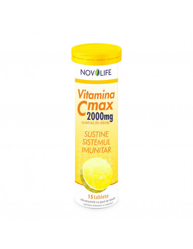 Vitamina C Max macese 2000 mg, 15 comprimate...