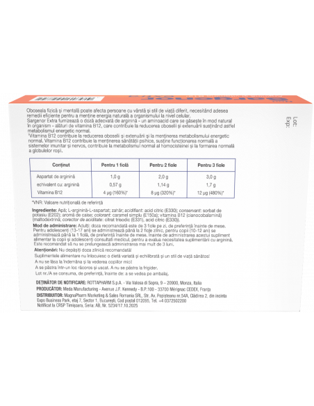 Sargenor extra B12, 20 fiole