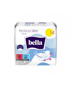 Bella absorbante Perfecta Slim Blue, 14 bucati