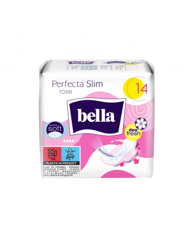 Bella absorbante Perfecta Slim Rose, 14 bucati