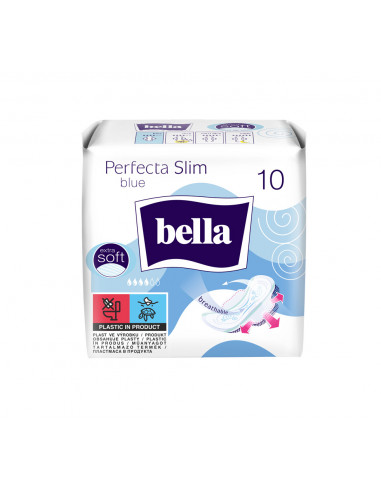 Bella absorbante Perfecta Slim Blue, 10 bucati