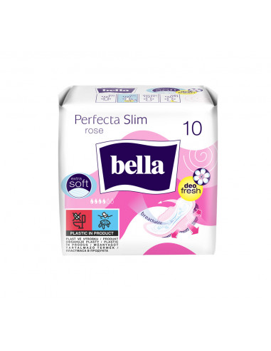 Bella absorbante Perfecta Slim Rose, 10 bucati