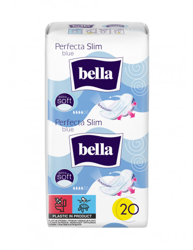 Bella absorbante Perfecta Slim Blue, 20 bucati
