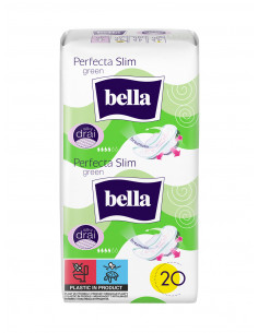 Bella absorbante Perfecta Slim Green, 20 bucati