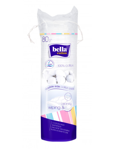 Bella dischete demachiante din bumbac, 80 bucati