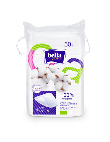 Bella dischete demachiante patrate din bumbac,...