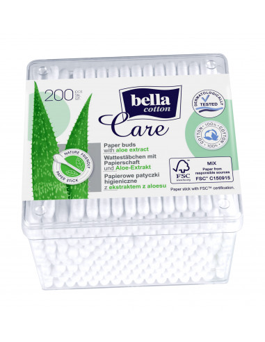 Bella betisoare igienice din hartie Aloe,...