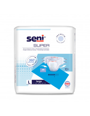 Seni Scutece adulti Super Large pachet, 10 bucati
