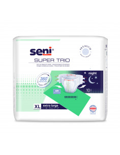 Seni Scutece adulti Super Trio Extra Large, 10 bucati