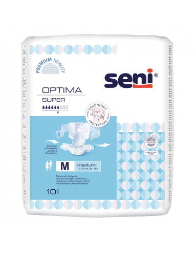 Seni Scutece adulti Optima Super Medium, 10 bucati