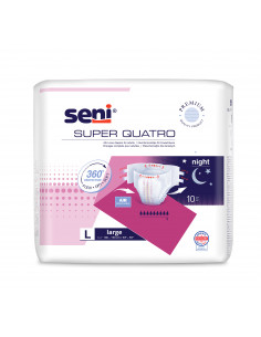 Seni Scutece adulti Super Quatro Large, 10 bucati