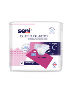 Seni Scutece adulti Super Quatro Extra Large, 10 bucati