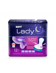 Seni Absorbante Urologice Lady Super Night, 12 bucati