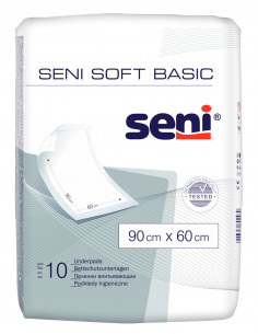 Seni Aleze absorbante Soft Basic 60 x 60, 10 bucati