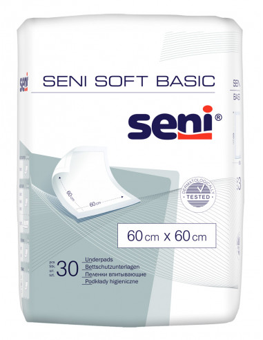 Seni Aleze absorbante Soft Basic 60 x 60, 30...