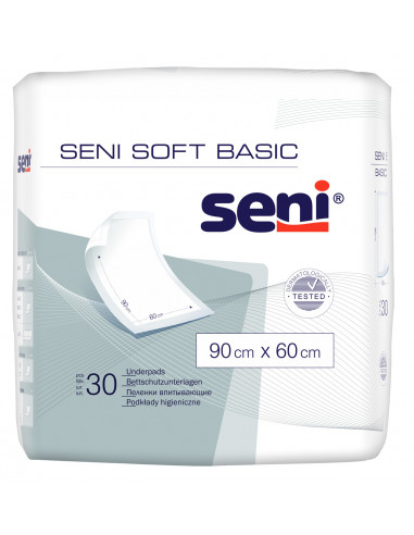 Seni Aleze absorbante Soft Basic 90x60 cm, 30...