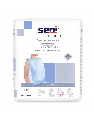 Seni Care Baveta cu buzunar, 100 bucati