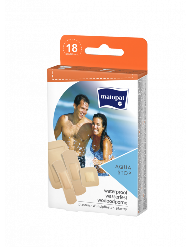 Plasturi Matopat Aqua Stop, 18 bucati