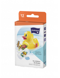 Plasturi Matopat Happy Tatoo, 12 bucati