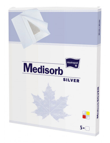 Medisorb Silver adeziv cu argint 10x20 cm, 5...