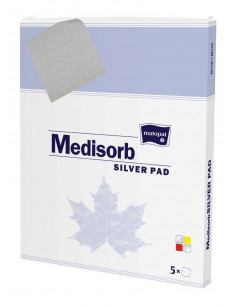 Medisorb Silver PAD pansament cu argint 10x20 cm x 5 buc