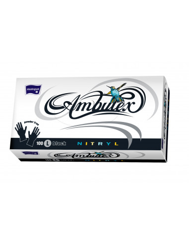 Manusi examinare nitril nepudrate Ambulex Large...