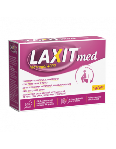 Laxit Med 5 g,10 plicuri Fiterman