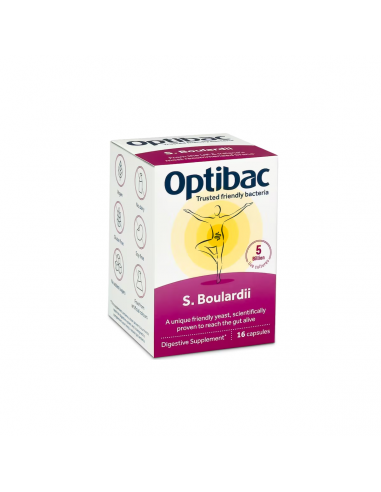 Optibac probiotic S. boulardii, 16 capsule