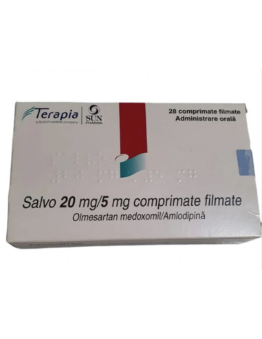 Salvo 20 mg/5 mg, 30 comprimate filmate