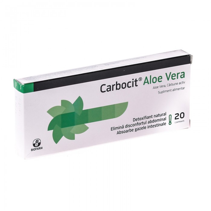 Carbocit cu Aloe vera x 20cpr
