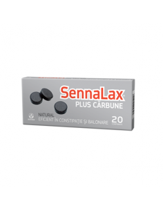 Sennalax Plus Carbune, 20 cpr, Biofarm