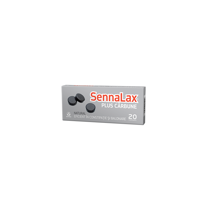 Sennalax Plus Carbune, 20 cpr, Biofarm